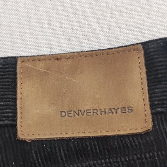 Denver Hayes corduroy casual pants men's size 36X30 black colour straight leg - Picture 5 of 14